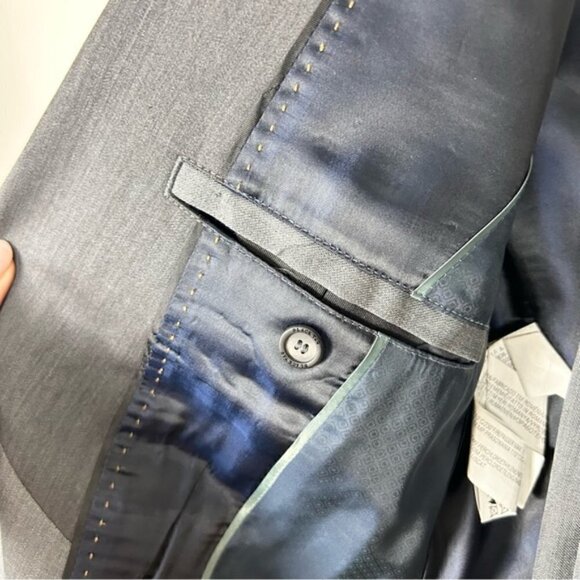 ZARA Dark Grey Wool Blend Suit 38 - Picture 8 of 16